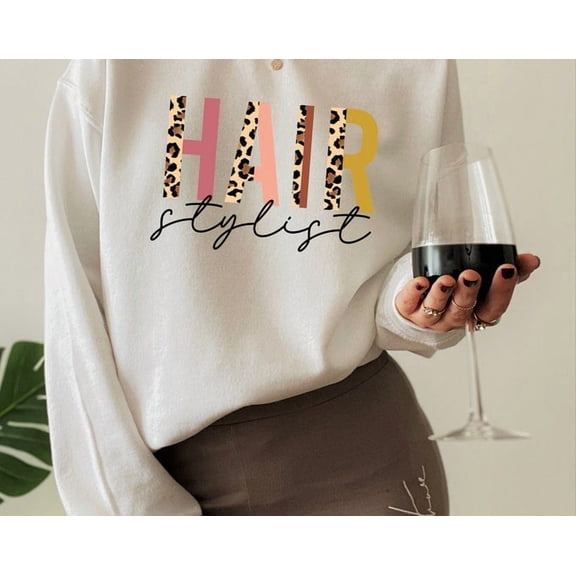 Hair Stylist Sweatshirt For Women, Cute S For Hairdresser, Licensed Hairapist Shirts, Hair Styling Hoodie, Hair Dresser T Shirts, Eg5221, Sweatshirt Size S-5Xl