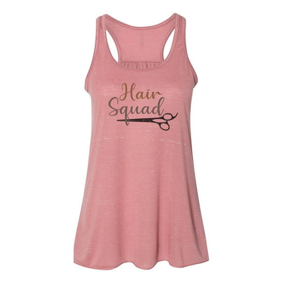 "Hair Stylist Tank, Hair Squad, Racerback, Gift For Hair dresser, Beautician Shirt, Gift For Her, Salon Shirt, Hairdresser Tank, Stylist, Mauve Marble, LARGE"