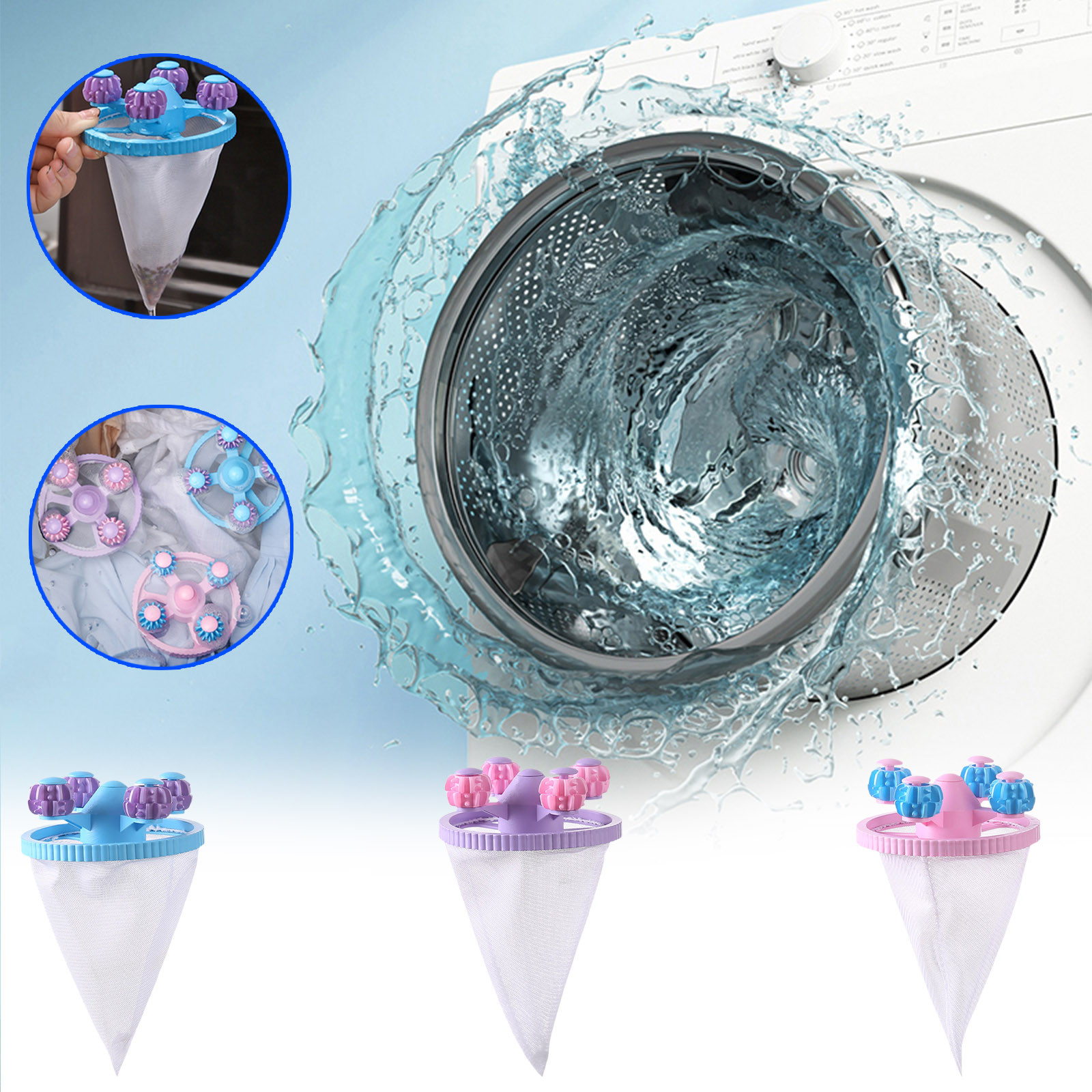 Hair Suction Filter Net, Universal Washing Machine Filter, Pocket Drum ...