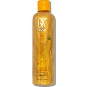 GK HAIR Global Keratin Gold Shampoo 8.5 Fl Oz/250ml Hair Moisturizing Shine and Protection With Argan Oil, Shea Butter, Natural Oils All Hair Types