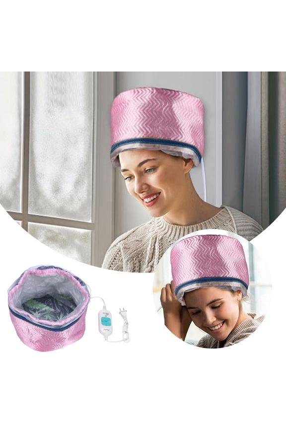 Hair Thermal Steamer Treatment SPA Cap Nourishing Care Hat with Adjustable Temperature Control,Deep Moisturize and Nourishing,Hair Care for Home Use 1/2/3PCS