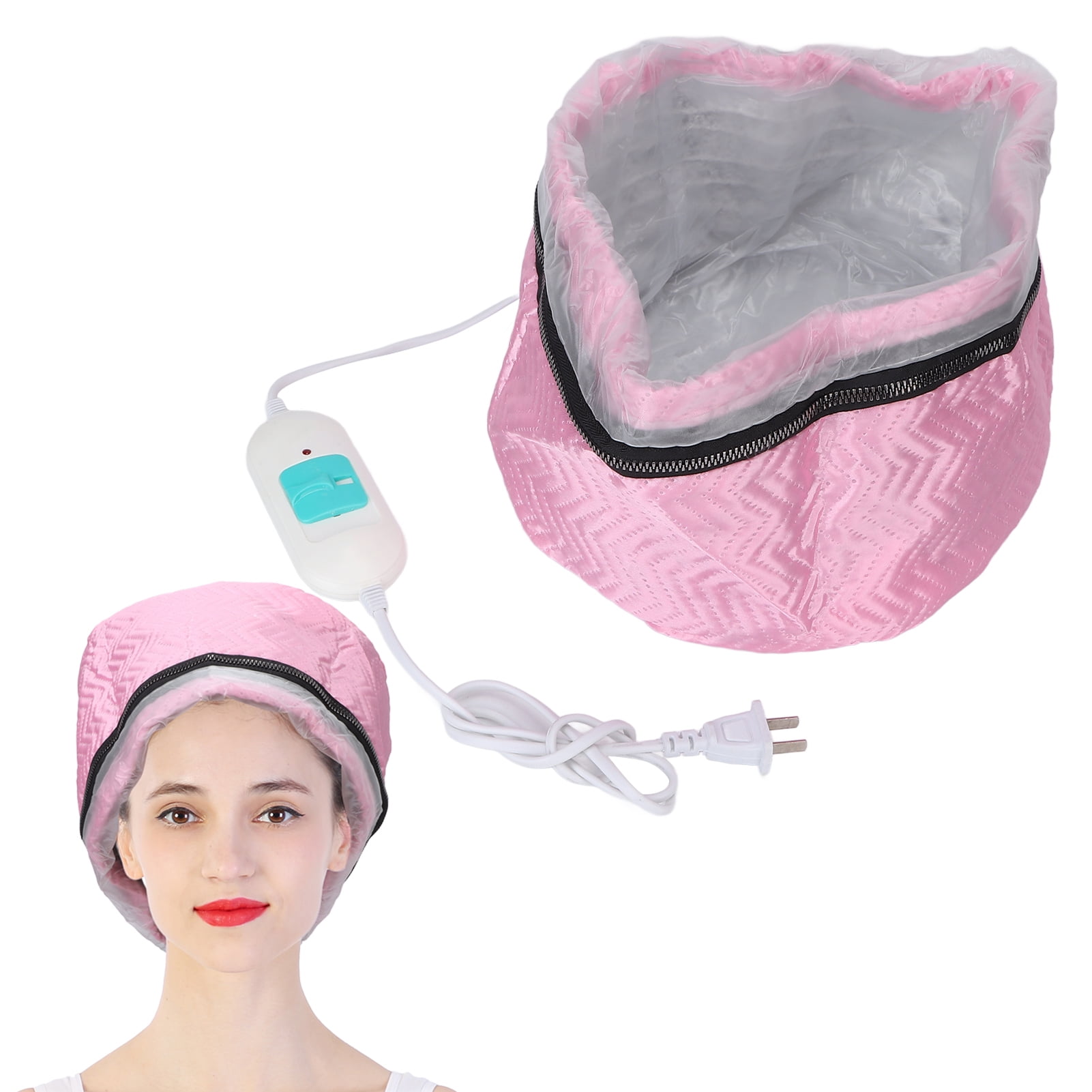 Hair Thermal Treatment Cap, US Plug 110‑220V Electric Heating Cap Temperature Adjustable Deep