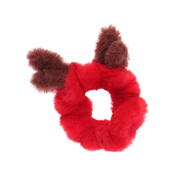 Hair Tie,1PC Christmas Hair Rope Plush Hair Tie Fashion Headdress Ponytail Holders Gifts for Kids Girls (Plush Antler)