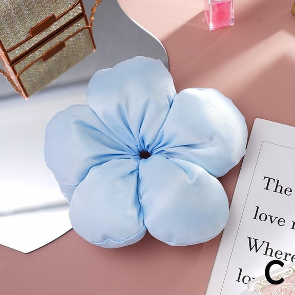 Hair Tie Niche High-end Blogger Sponge Flower Y5C1 HairRing Scrunchy