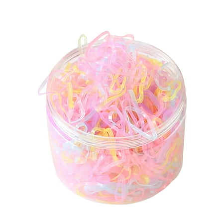 Hair Ties 1000PCS Colorful Thin Small Hair Elastics for Baby Toddler Kids Girls Made of Durable TPU