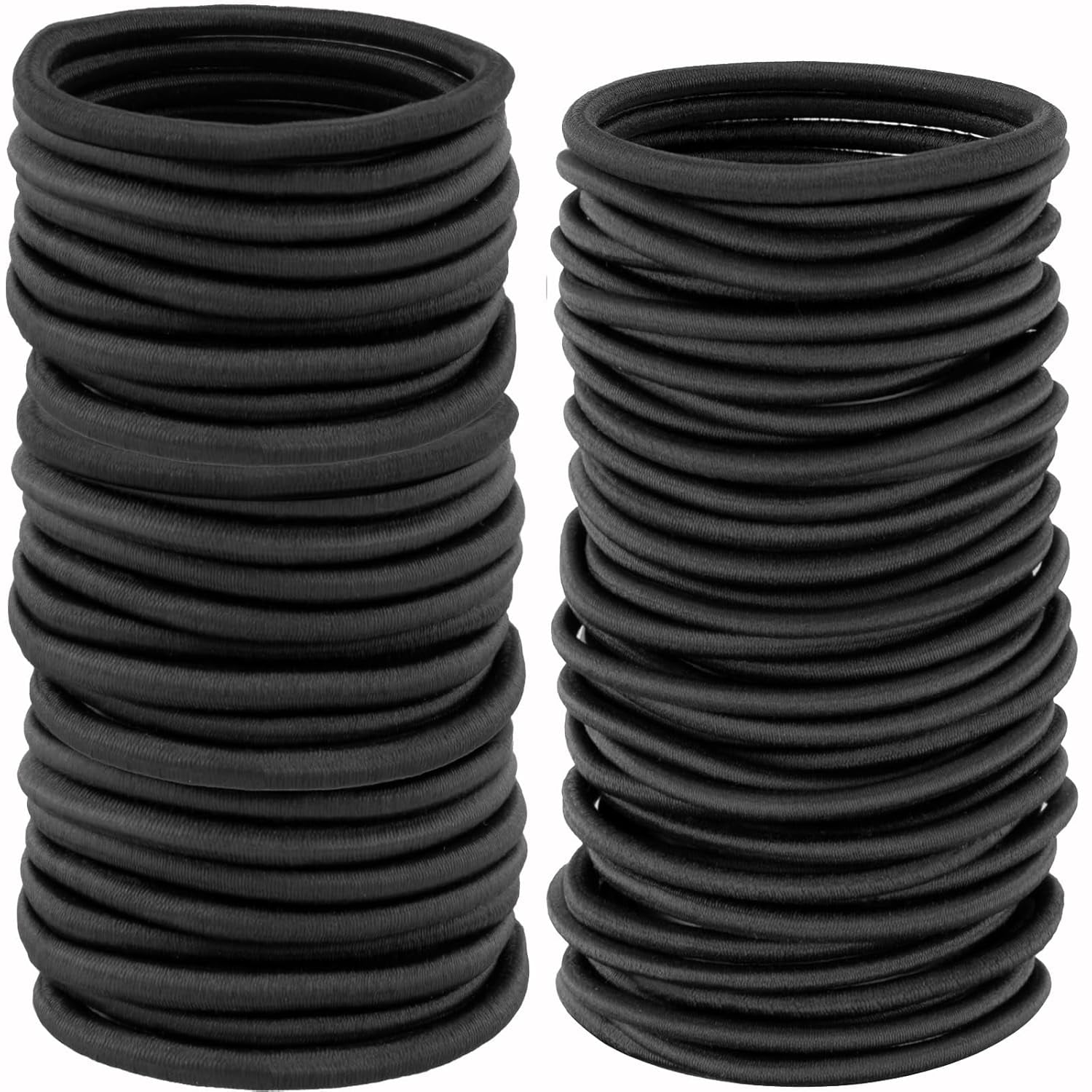 Hair Ties - 220 PCS Black Hair Ties, Premium Elastic Hair Bands for ...