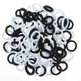 thumbnail image 1 of Hair Ties Elastic for Baby, (White and Black) Small 100 pices, 1 of 4