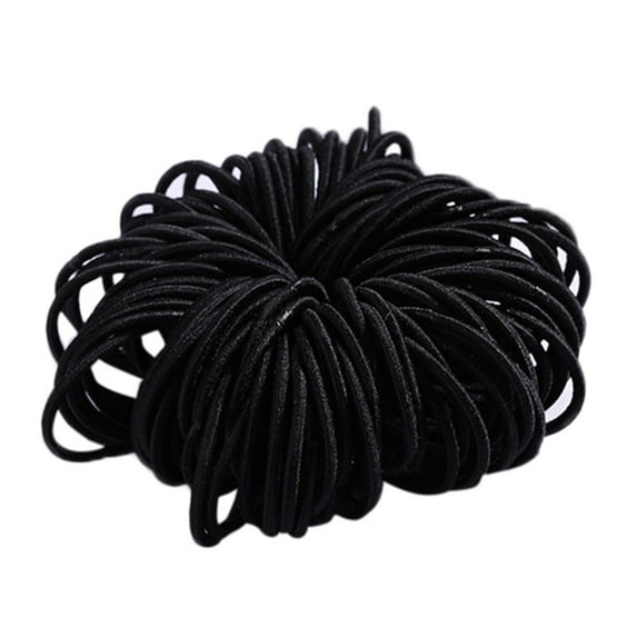 Follure Hair Ties Girls 100 Pieces Of 3 cm Nylon Non-Harm Hair Rubber Band Color Hair Rope Jewelry Hair Bands Accessories
