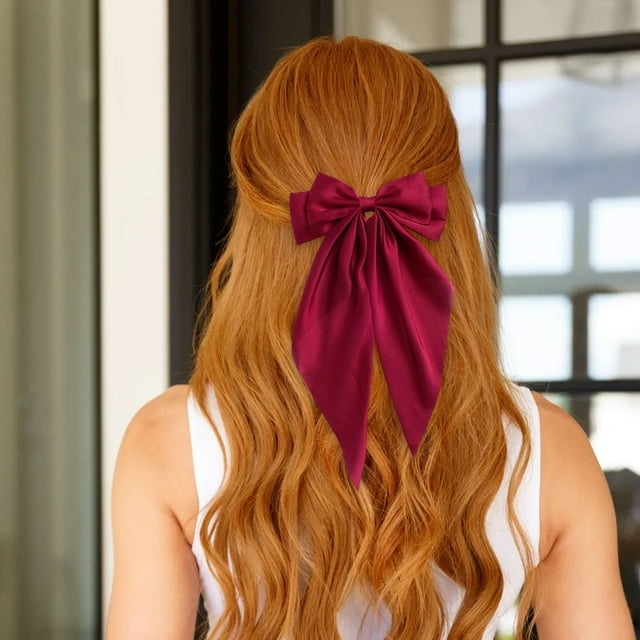 Hair Ties off Promotions! Large White Bows for Girls Hair Big Bow Clip