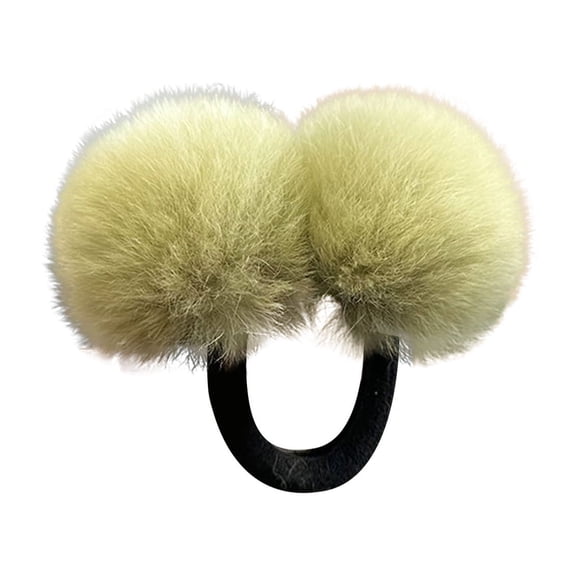 Hair Ties Set Cute Stretchy Bands For Women Girls Soft Elastic Scrunchies Ponytail Bun Daily Use Accessory, 1.96*1.96 inch, Army Green