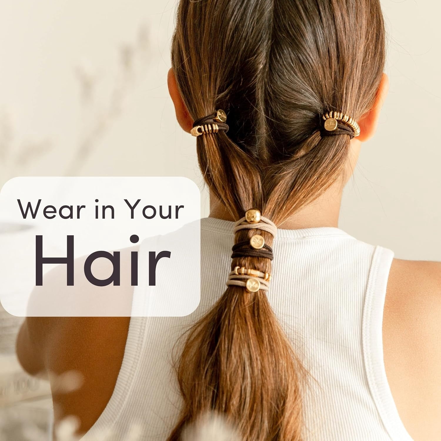 Hair Ties for Women – No-Damage Bracelet Hair Tie – Handmade Jewelry with Luxury Elastic