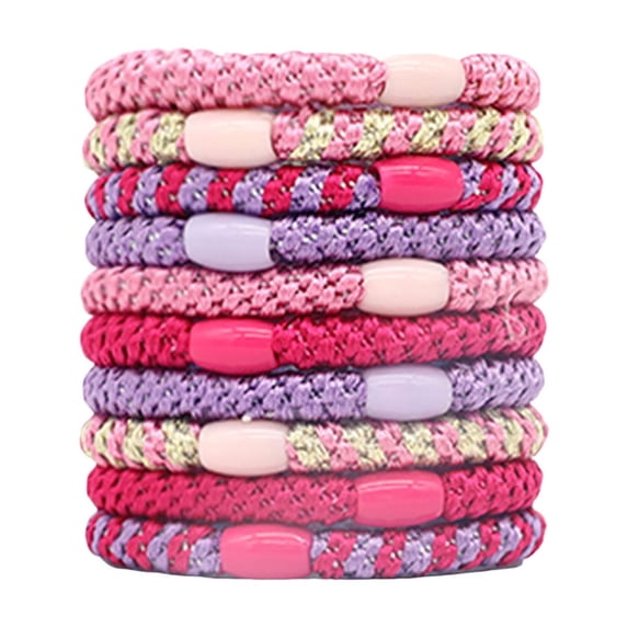 Hair Ties for Women Soft Elastic Braided Hair Bands Non Damage Ponytail Holders 10 Pack Fashionable Hair Rope Accessories