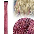 thumbnail image 1 of Hair Tinsel 1Pc Clip in Rainbow Hair Accessories 20 Inch Fairy Hair Tinsel Kit for Women Glitter Tinsel Hair Extensions for New Year Party Clip in Hair Tinsel Fairy Hair Tinsel Clips -Tinsel Hair 017, 1 of 9