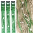 thumbnail image 1 of Hair Tinsel Kit Pack of 18 Pcs Hair Tinsel Clip in 19.6Inch Glitter Tinsel Hair Extensions Heat Resistant Clip in Hair Tinsel Sparkle Fairy Hair Accessories for Kids Girls Women (Pink), 1 of 9