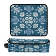 thumbnail image 1 of Hair Tool Organizer Bag with Heat Resistant Mat Removable Travel Storage Case for Hot Air Brushes Curling Irons Abstract Turtle Pattern, 1 of 8