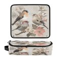 thumbnail image 1 of Hair Tool Organizer Bag with Heat Resistant Mat Removable Travel Storage Case for Hot Air Brushes Curling Irons Beautiful Birds Sitting on Branches, 1 of 8