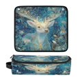 thumbnail image 1 of Hair Tool Organizer Bag with Heat Resistant Mat Removable Travel Storage Case for Hot Air Brushes Curling Irons Beautiful Glowing Deer, 1 of 8
