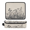 thumbnail image 1 of Hair Tool Organizer Bag with Heat Resistant Mat Removable Travel Storage Case for Hot Air Brushes Curling Irons Black and White Ink Drawing, 1 of 8