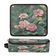 thumbnail image 1 of Hair Tool Organizer Bag with Heat Resistant Mat Removable Travel Storage Case for Hot Air Brushes Curling Irons Blossoming Lotus, 1 of 8