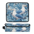 thumbnail image 1 of Hair Tool Organizer Bag with Heat Resistant Mat Removable Travel Storage Case for Hot Air Brushes Curling Irons Blue Seagull, 1 of 8