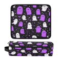 thumbnail image 1 of Hair Tool Organizer Bag with Heat Resistant Mat Removable Travel Storage Case for Hot Air Brushes Curling Irons Cartoon Ghost, 1 of 8
