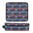 thumbnail image 1 of Hair Tool Organizer Bag with Heat Resistant Mat Removable Travel Storage Case for Hot Air Brushes Curling Irons Cartoon Truck Pattern, 1 of 8