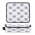 thumbnail image 1 of Hair Tool Organizer Bag with Heat Resistant Mat Removable Travel Storage Case for Hot Air Brushes Curling Irons Cartoon Turtle Pattern, 1 of 8