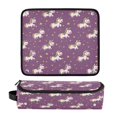 thumbnail image 1 of Hair Tool Organizer Bag with Heat Resistant Mat Removable Travel Storage Case for Hot Air Brushes Curling Irons Cartoon Unicorns and Stars, 1 of 8