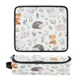 thumbnail image 1 of Hair Tool Organizer Bag with Heat Resistant Mat Removable Travel Storage Case for Hot Air Brushes Curling Irons Cute Animals Pattern, 1 of 8