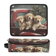 thumbnail image 1 of Hair Tool Organizer Bag with Heat Resistant Mat Removable Travel Storage Case for Hot Air Brushes Curling Irons Cute Dog and Red Truck, 1 of 8