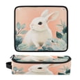 thumbnail image 1 of Hair Tool Organizer Bag with Heat Resistant Mat Removable Travel Storage Case for Hot Air Brushes Curling Irons Cute White Rabbit, 1 of 8