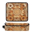 thumbnail image 1 of Hair Tool Organizer Bag with Heat Resistant Mat Removable Travel Storage Case for Hot Air Brushes Curling Irons Decorative Sun Design, 1 of 8