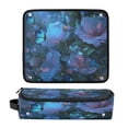 thumbnail image 1 of Hair Tool Organizer Bag with Heat Resistant Mat Removable Travel Storage Case for Hot Air Brushes Curling Irons Fantasy Luminous Flowers, 1 of 8