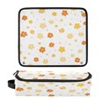 thumbnail image 1 of Hair Tool Organizer Bag with Heat Resistant Mat Removable Travel Storage Case for Hot Air Brushes Curling Irons Light Yellow Small Flower, 1 of 8