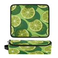 thumbnail image 1 of Hair Tool Organizer Bag with Heat Resistant Mat Removable Travel Storage Case for Hot Air Brushes Curling Irons Lime Slice Image, 1 of 8