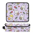 thumbnail image 1 of Hair Tool Organizer Bag with Heat Resistant Mat Removable Travel Storage Case for Hot Air Brushes Curling Irons Lively Little White Rabbit, 1 of 8