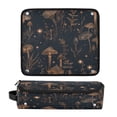 thumbnail image 1 of Hair Tool Organizer Bag with Heat Resistant Mat Removable Travel Storage Case for Hot Air Brushes Curling Irons Mushrooms and Plants Pattern, 1 of 8