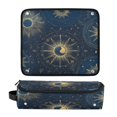 thumbnail image 1 of Hair Tool Organizer Bag with Heat Resistant Mat Removable Travel Storage Case for Hot Air Brushes Curling Irons Mysterious Celestial Pattern, 1 of 8