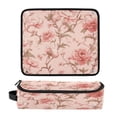 thumbnail image 1 of Hair Tool Organizer Bag with Heat Resistant Mat Removable Travel Storage Case for Hot Air Brushes Curling Irons Pink Flowers, 1 of 8