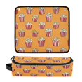 thumbnail image 1 of Hair Tool Organizer Bag with Heat Resistant Mat Removable Travel Storage Case for Hot Air Brushes Curling Irons Popcorn Pattern, 1 of 8