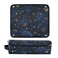 thumbnail image 1 of Hair Tool Organizer Bag with Heat Resistant Mat Removable Travel Storage Case for Hot Air Brushes Curling Irons Twinkling Stars and Constellations, 1 of 8