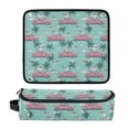 thumbnail image 1 of Hair Tool Organizer Bag with Heat Resistant Mat Removable Travel Storage Case for Hot Air Brushes Curling Irons Unicorns Riding in Cars, 1 of 8