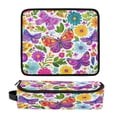 thumbnail image 1 of Hair Tool Organizer Bag with Heat Resistant Mat Removable Travel Storage Case for Hot Air Brushes Curling Irons Vibrant and Lively Butterflies, 1 of 8