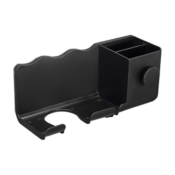 Hair Tool Organizer Wall Mount, No-Drilling Bathroom Storage Holder for Hair Dryer, Straightener & Brushes, Rust-Proof Plastic with Adhesive