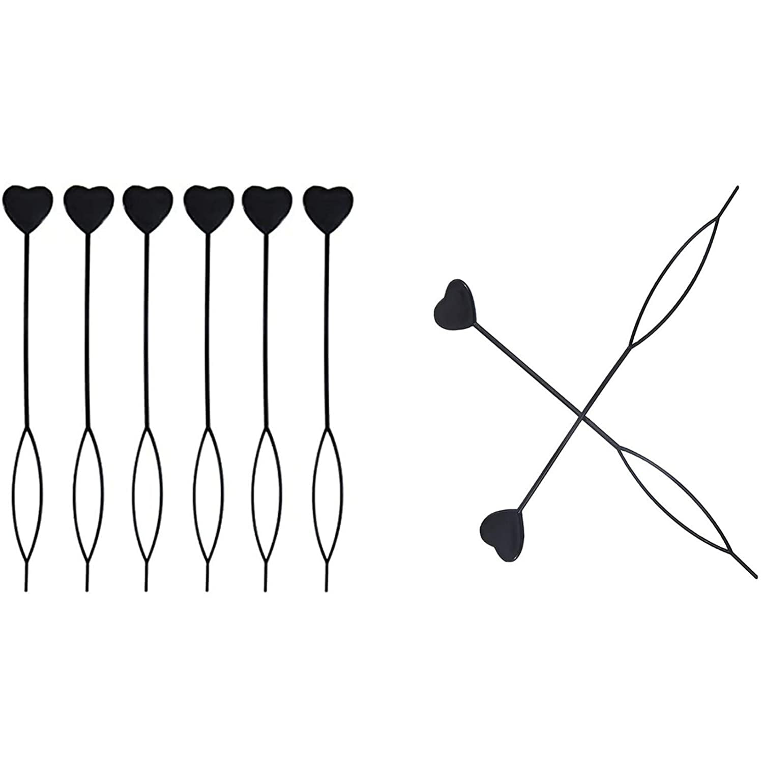 Hair Tool Plastic Quick Beader for Loading Beads Ponytail Maker Styling Tool hair beads,(Black