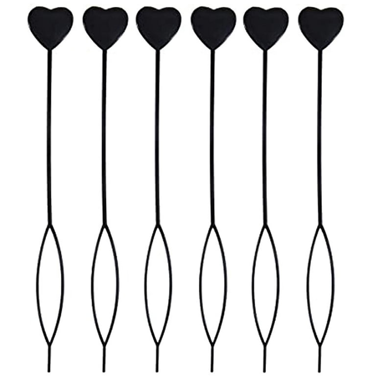Bead Threader 50 Pcs Quick Beader Automatic Hair Beader Plastic Topsy Tail  Hair Braid Ponytail Styling Maker for Loading Beads Black Topsy Tail Hair  Tool 