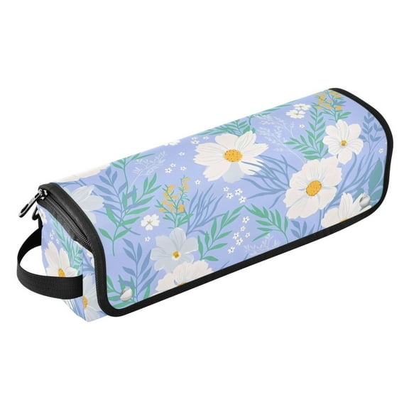 Hair Tool Travel Bag with Heat Resistant Mat for Flat Iron, Straighteners, Curling Iron, Makeup, Toiletries & Haircare Accessories, Portable Hot Tools Organizer with Hangdbag. Cape Jasmine