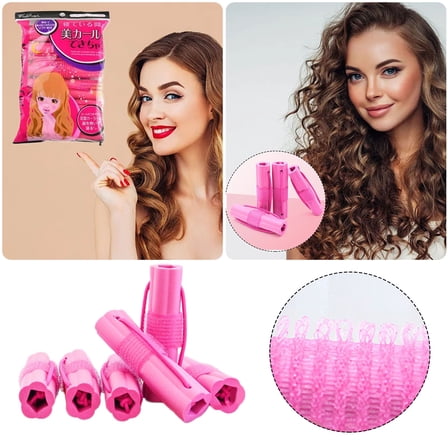 Hair Tools Lazy Woman Styling Water Ripple Curling Cylinder for Big Curls That Don’t Damage Hair 6PCS