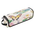 thumbnail image 1 of Hair Tools Storage with Heat Resistant Mat- Colored Butterfly Printed Curling Iron Travel Bag/Flat Iron Case for Women, 1 of 8