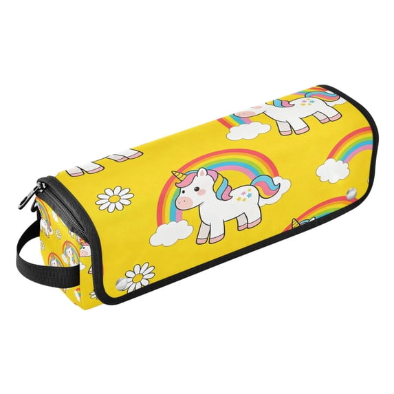 Hair Tools Storage with Heat Resistant Mat- Flower and Cloud Patterns Printed Curling Iron Travel Bag/Flat Iron Case for Women
